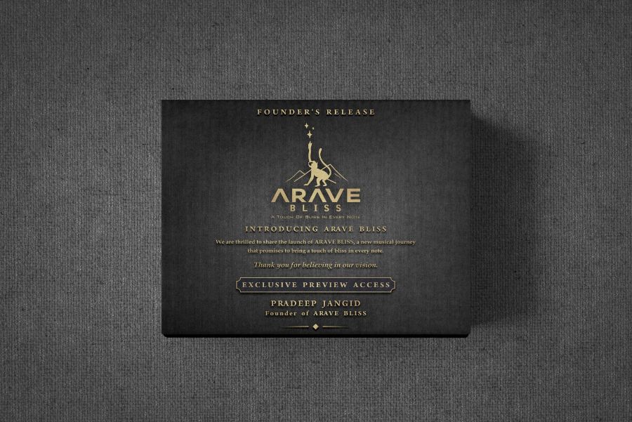 Arave Bliss — packaging by Visual Pioneers Studio, Ahmedabad