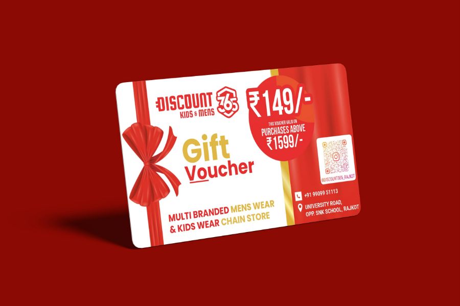 Gift voucher — print by Visual Pioneers Studio, Ahmedabad