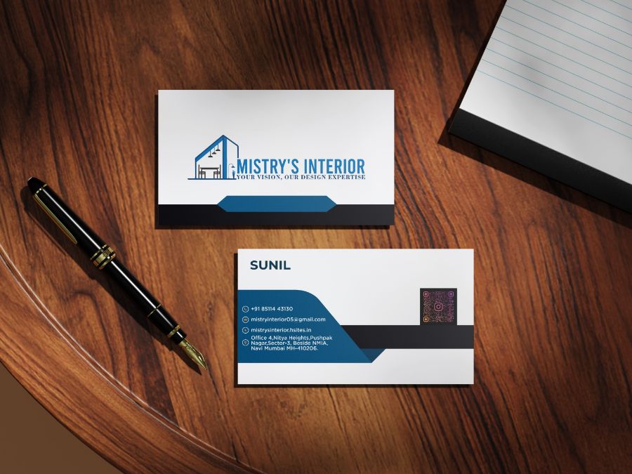 Mistry's Interior — stationery by Visual Pioneers Studio, Ahmedabad