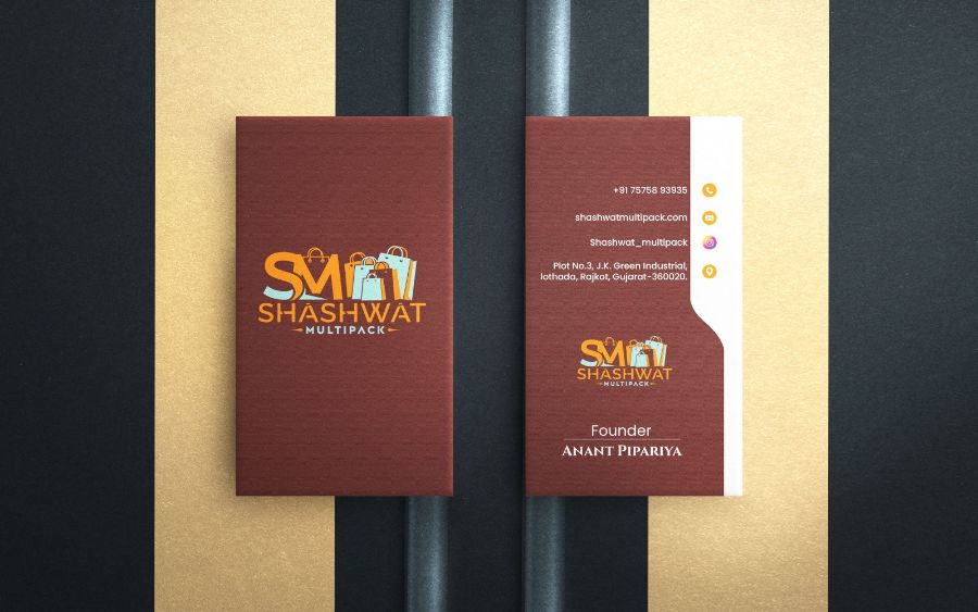 SM Shashwat — stationery by Visual Pioneers Studio, Ahmedabad